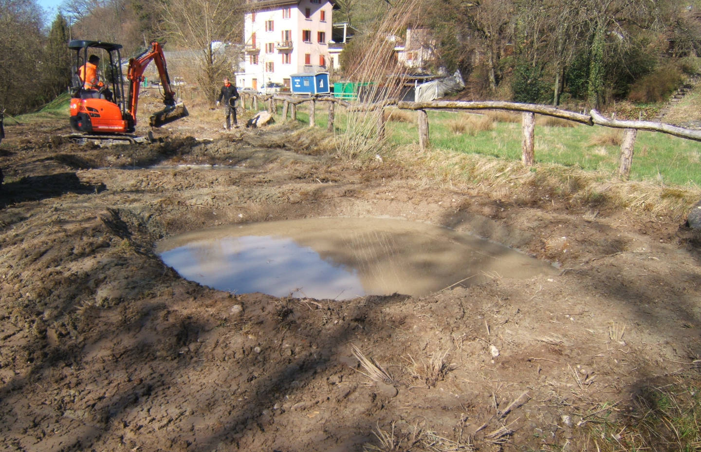 construction des mares © François Rittmeyer